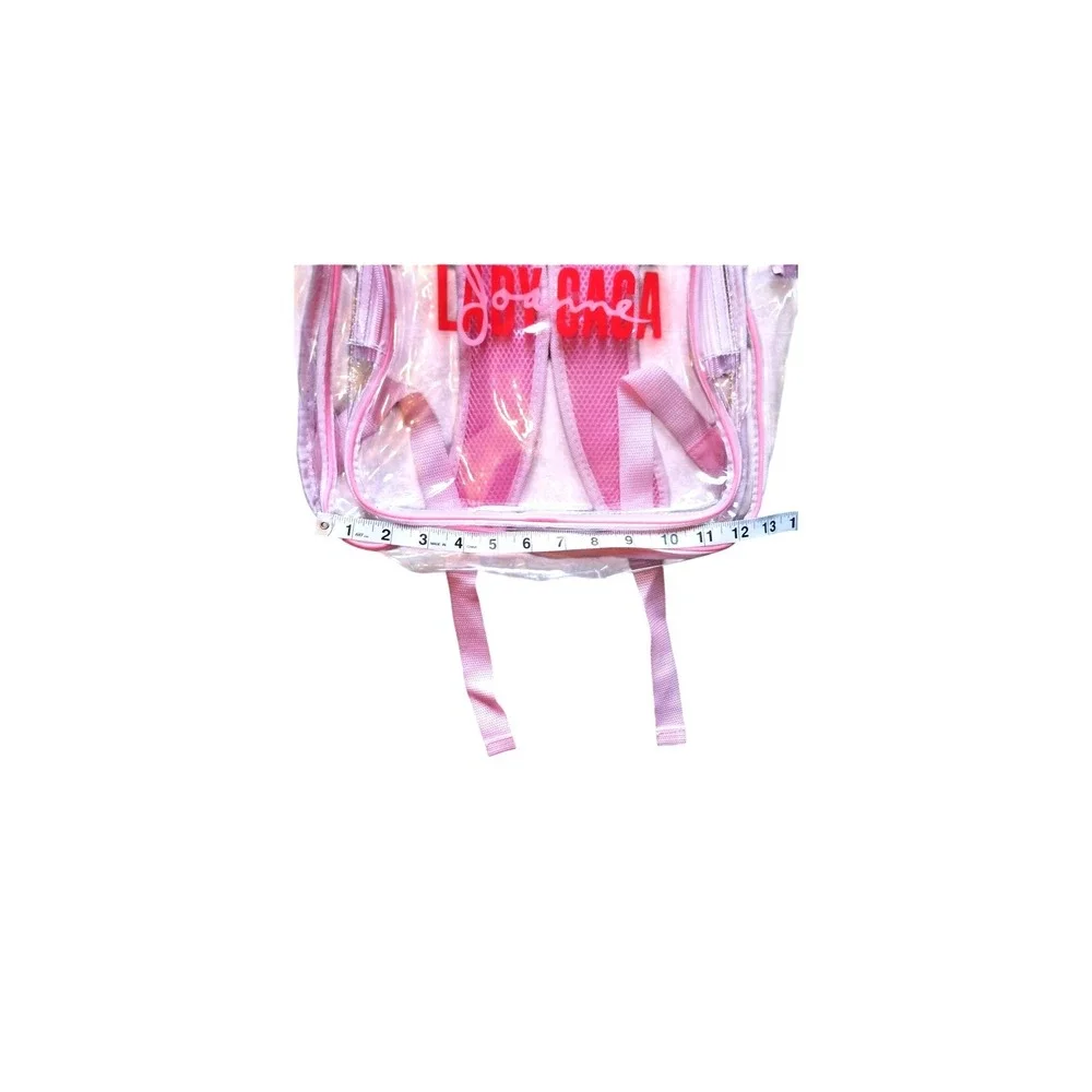 Lady Gaga Joanne World Tour Pink Clear Stadium Backpack Official Merch 2017
